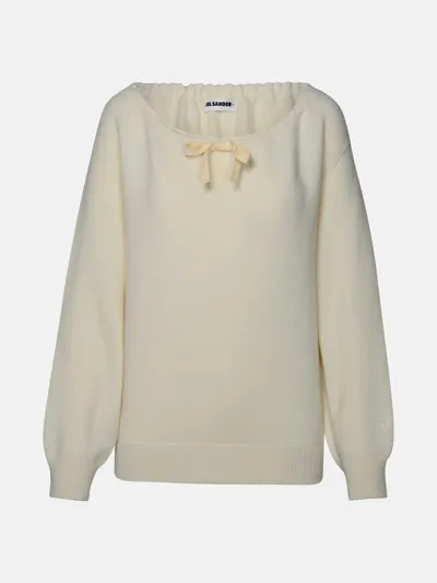 Jil Sander Cream Cashmere Sweater