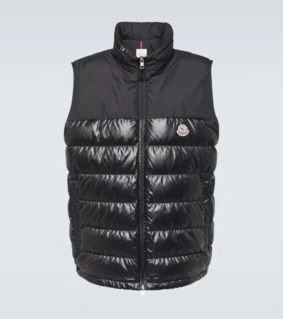 Moncler Cerces Quilted Down Vest In Black