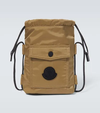 Moncler Makaio Ripstop Crossbody Bag In Brown