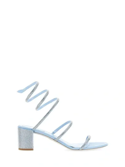 René Caovilla Rene Caovilla Cleo Ankle Strap Embellished Sandals In Blue