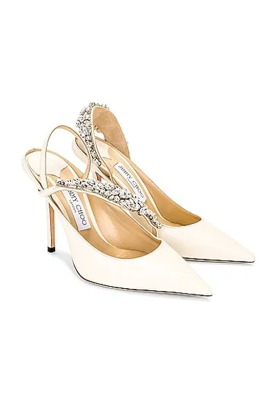 Jimmy Choo Flos 100 Pump In Latte