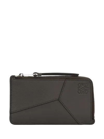 Loewe Puzzle Long Coin Cardholder In Grey