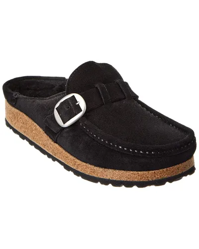 Birkenstock Buckley Suede Open-toe Loafers Black