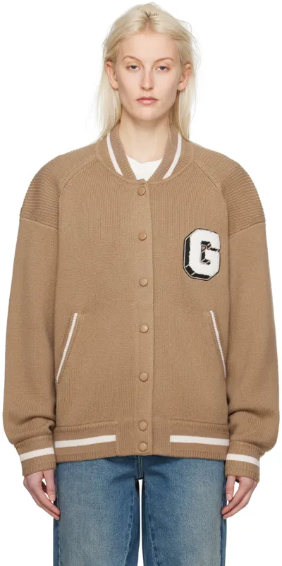 Givenchy ベージュ アップリケ ボンバージャケット In 250-beige