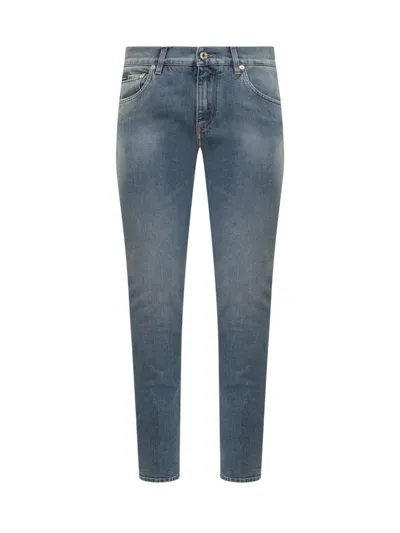 Dolce & Gabbana Jeans With Logo In Blue