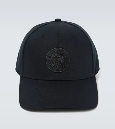 Canada Goose Logo-patch Curved-peak Cap In Black