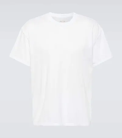 Les Tien Chest Pocket Cotton T-shirt In Weiss