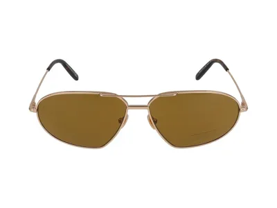 Tom Ford Eyewear Pilot Frame Sunglasses In Gold