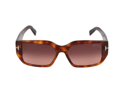 Tom Ford Eyewear Rectangular Frame Sunglasses In Multi