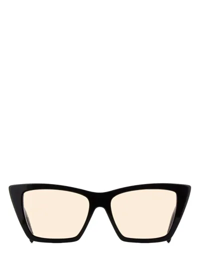 Saint Laurent Eyewear Cat In Black