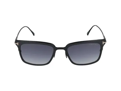 Tom Ford Eyewear Hayden Square Frame Sunglasses In Black