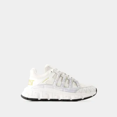 Versace Trigreca Sneakers -  - Fabric - White