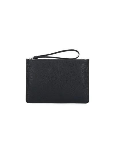 Maison Margiela 'four Stitches' Wristband Wallet In Black  