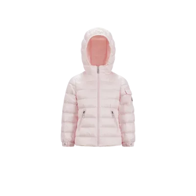 Moncler Kids' Gles Down Jacket Pink In Rose