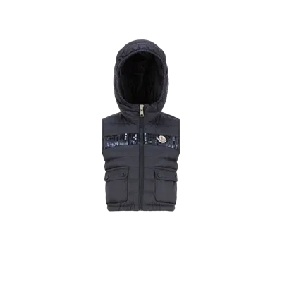 Moncler Kids' Esi Down Vest Blue