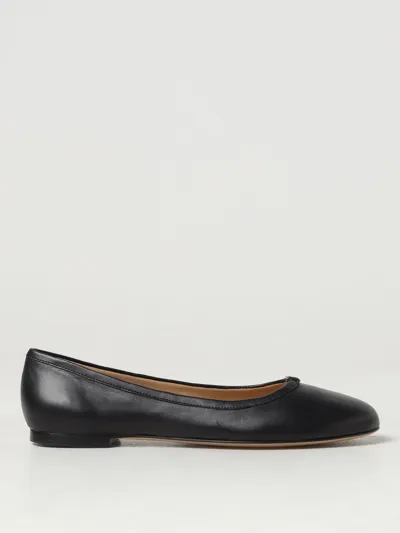 Chloé Marcie Leather Ballet Flats In Black