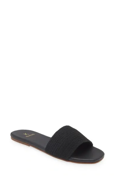 Kaanas Mallow Slide Sandal In Black