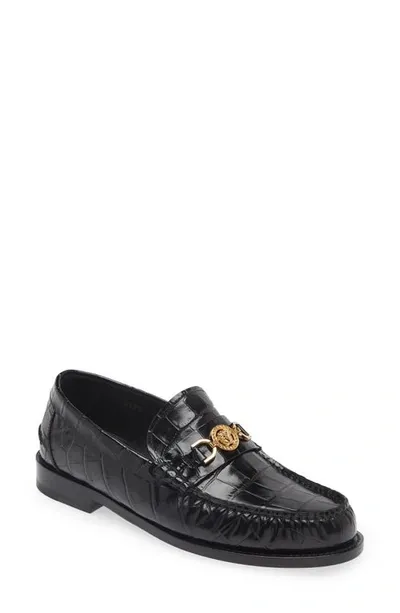 Versace Medusa 95 Loafers In Black