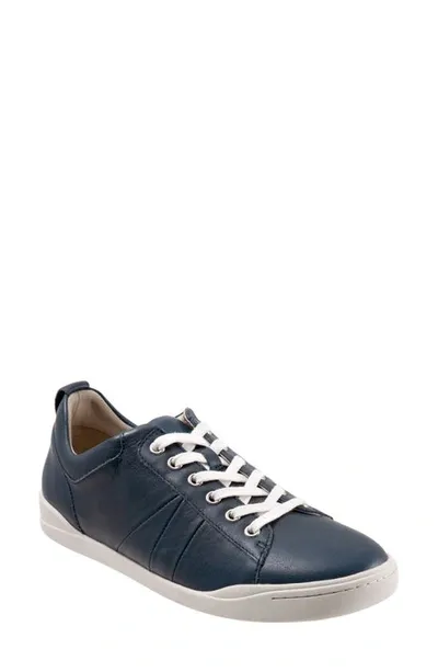 Softwalk Athens Sneaker In Navy Leather