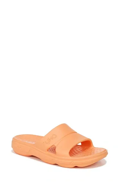 Ryka Women's Restore-slide Sport Slides In Orange Eva