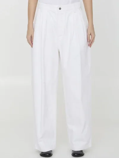 Bottega Veneta Balloon Jeans In White