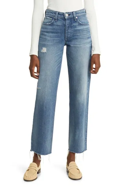 Rag & Bone Dre Raw Hem Low Rise Baggy Boyfriend Jeans In Meyer