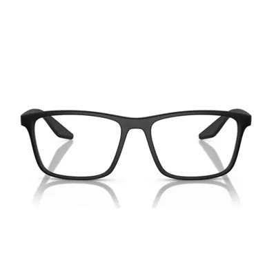 Prada Ps01qv Dg01o1 Glasses In Black Rubber