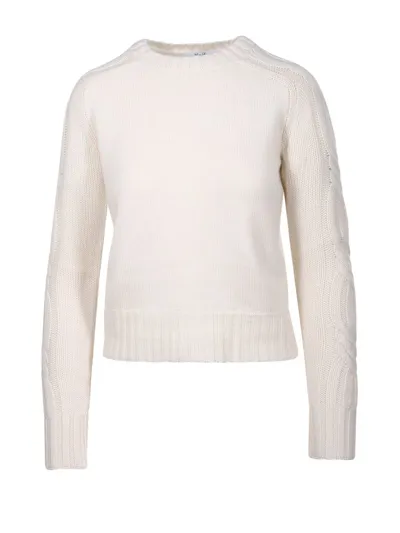 Max Mara Crewneck Long In White