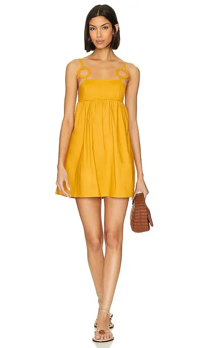 Saudade Bahama Mini Dress In Mustard