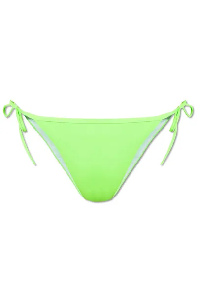 Dsquared2 Icon Logo Printed Bikini Bottoms In Green