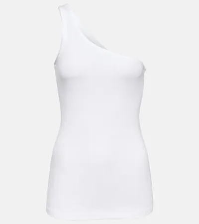 Isabel Marant One-shoulder Cotton Tank Top In White