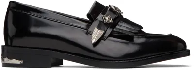 Toga Virilis Black Leather Loafers