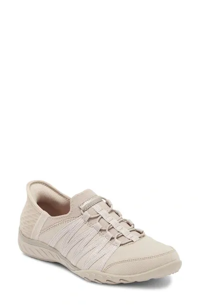 Skechers Breathe Easy Roll With Me Sneaker In Taupe