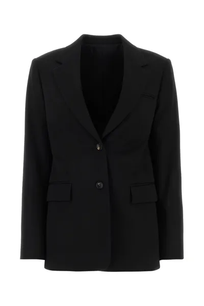 Lanvin Single Breasted Tailored Blazer In Black