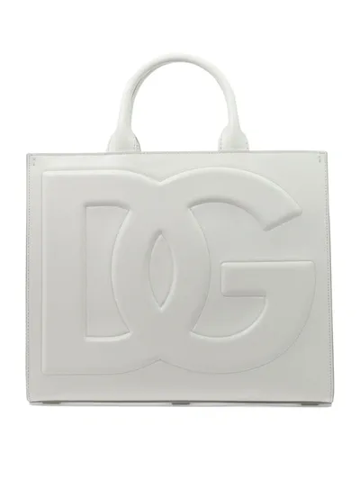 Dolce & Gabbana Borsa A Mano Vit.liscio In White