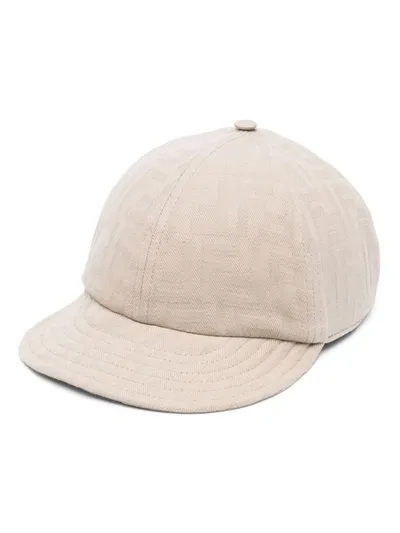 Fendi Baseball Cap Accessories In Nude & Neutrals