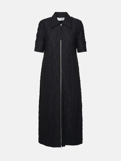 Jil Sander Black Cotton Blend Dress