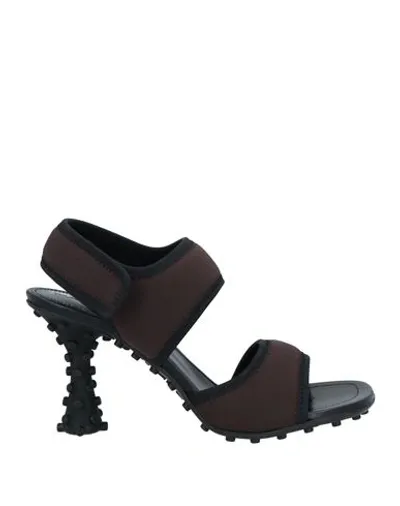 Sunnei 1000 Chiodi 85mm Contrasting-trim Sandals In Black