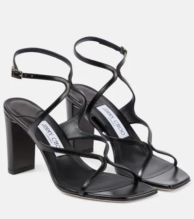 Jimmy Choo Azie 85 Ankle Strap Sandals In Black