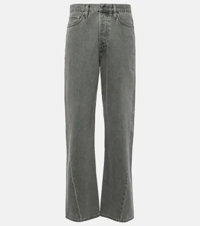 Totême Twisted Straight Jeans In Grey