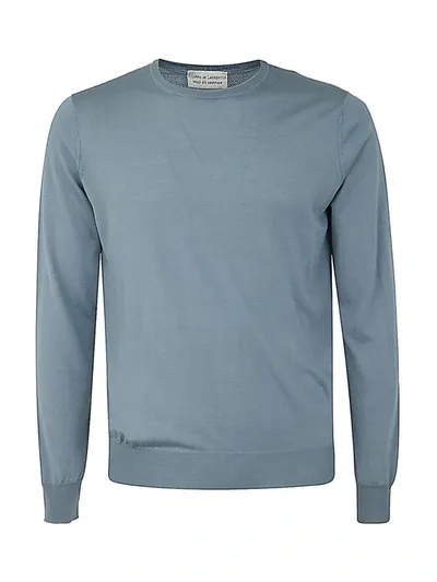 Filippo De Laurentiis Round Neck Pullover In Blue