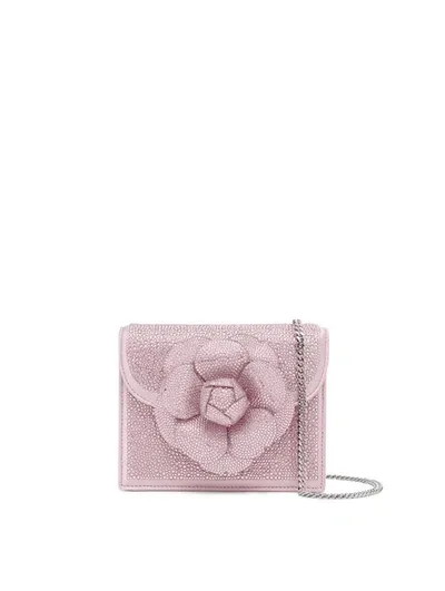 Oscar De La Renta Pave Crystal Mini Tro Bag In Light Pink