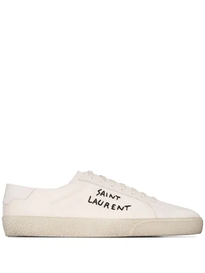 Saint Laurent Court Sl/06 Canvas Sneakers