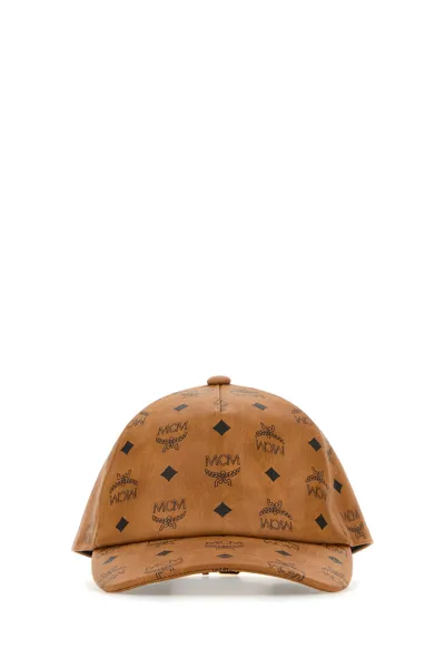 Mcm Printed Canvas Baseball Cap  Printed  Uomo Tu In Multicolor