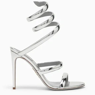 René Caovilla Cleo 105 Silver Sandal