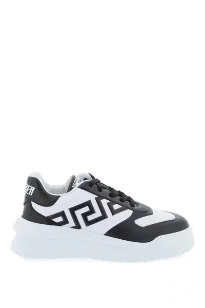 Versace Greca Odissea Sneakers In Black