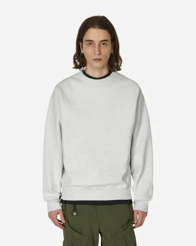 Nike Solo Swoosh Crewneck Sweatshirt Birch Heather In Multicolor