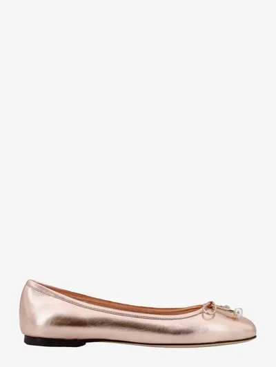 Jimmy Choo Elme Leather Flat In Pink