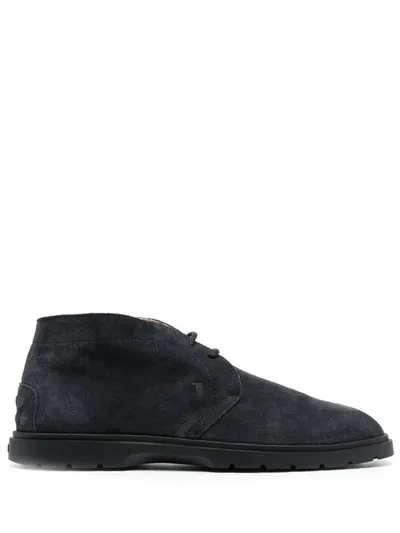 Tod's Desert-boots Aus Wildleder In Dark Blue