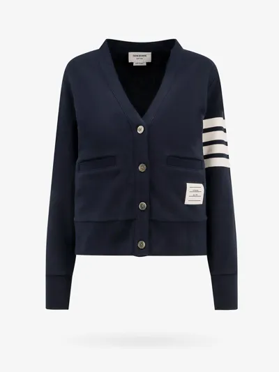 Thom Browne Cardigan In Blue